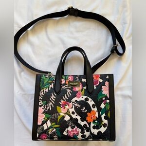 Kate Spade Lunar New Year Snake Print Embossed Leather Manhattan Tote Bag